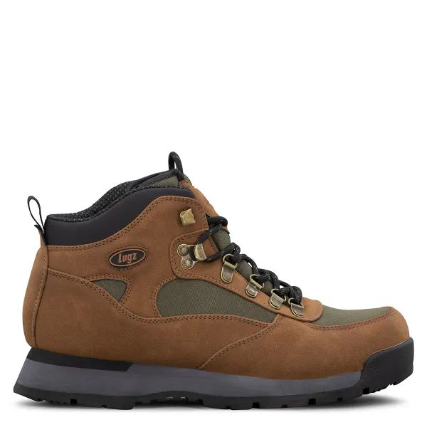 LUGZ | MEN'S SIDEWINDER BOOTS-BROWN/OLIVEDRAB/CHARCOAL